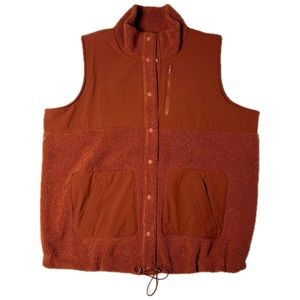 FLX Women’s Rust Colored Sherpa Vest Size 2X